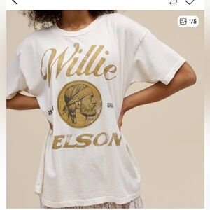 NWOT DAYDREAMER Willie Nelson American Original Merch Tee Vintage White Small